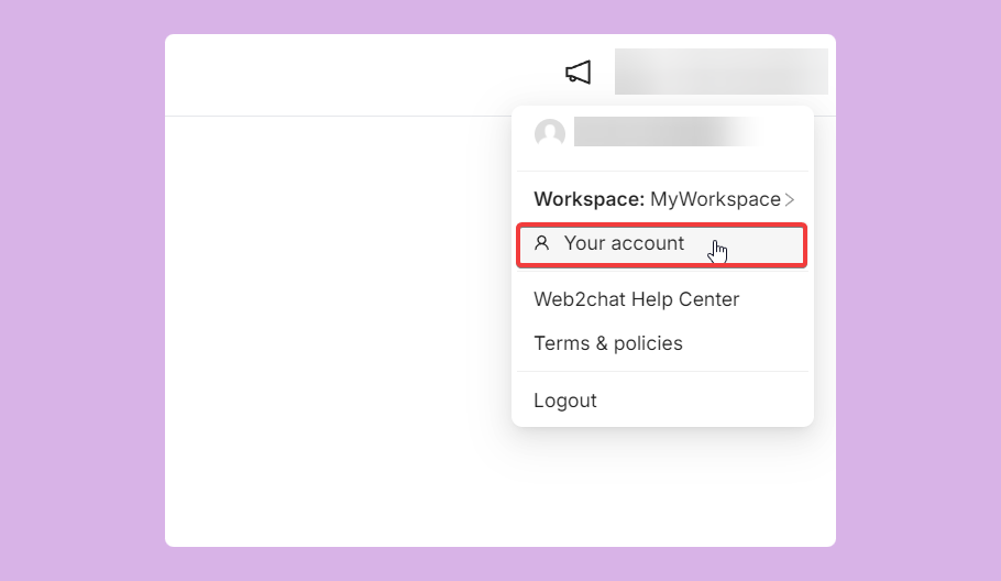 Your Workspace Settings | Web2Chat Help Center