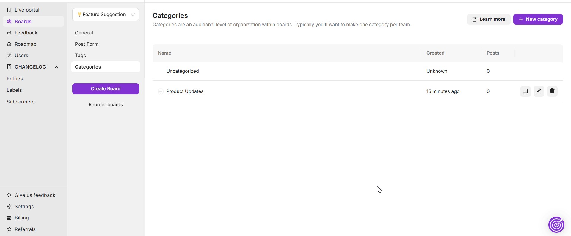 Categories | Feedbackchimp Help Center